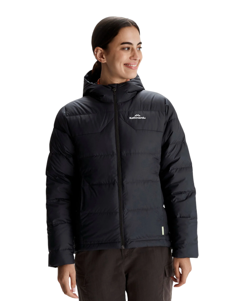 Kathmandu Women's Epiq Hooded Down Jacket V in Black