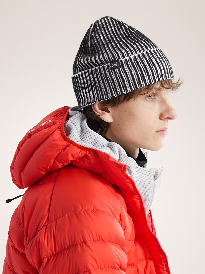 Arc'teryx Ribbed Toque in Black/Arctic Silk-2