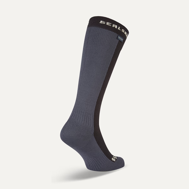 Worstead Waterproof Cold Weather Knee Length Sock in Black-1