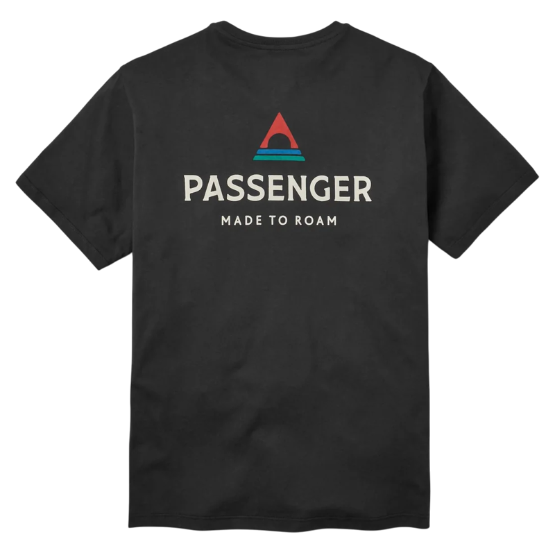 Passenger Men's Recycled Cotton T-Shirt in Black-1