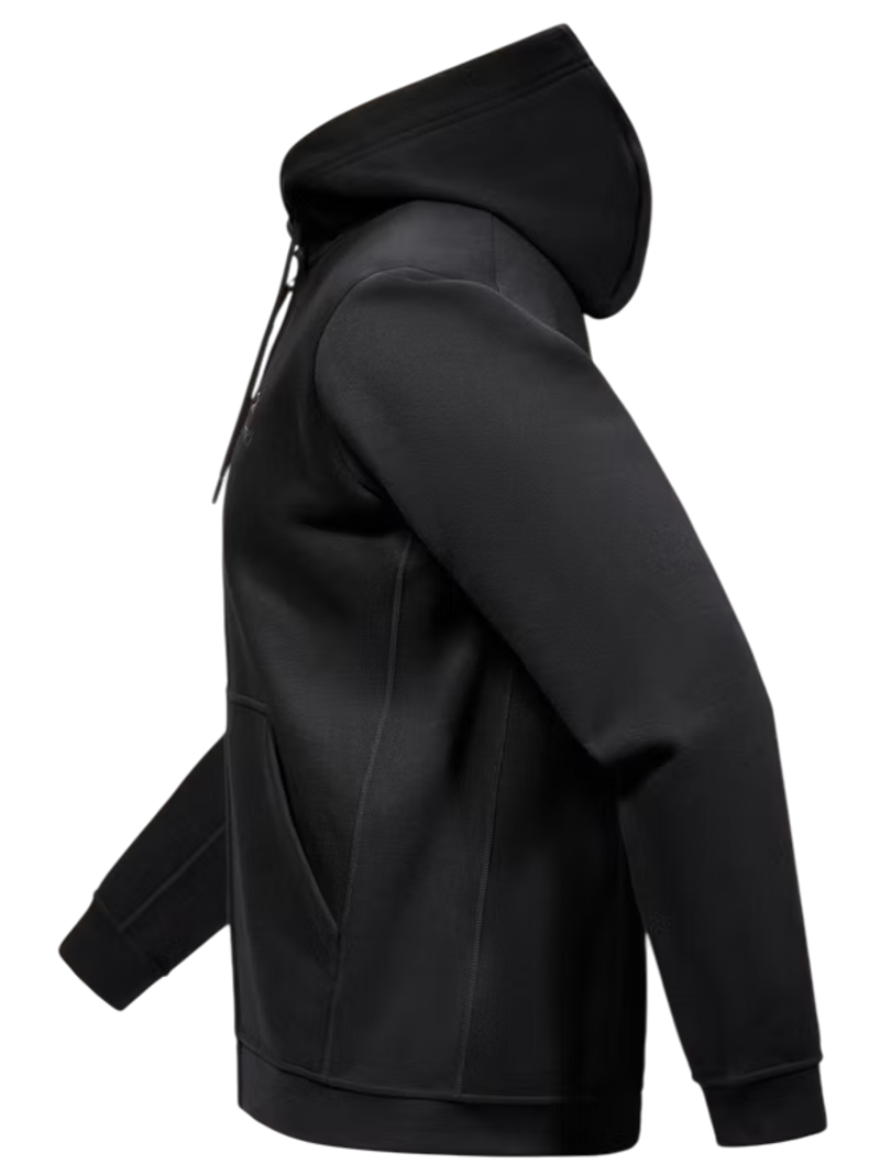 Arc'teryx Men's Emblem Fleece Full-Zip Hoody in Black-1