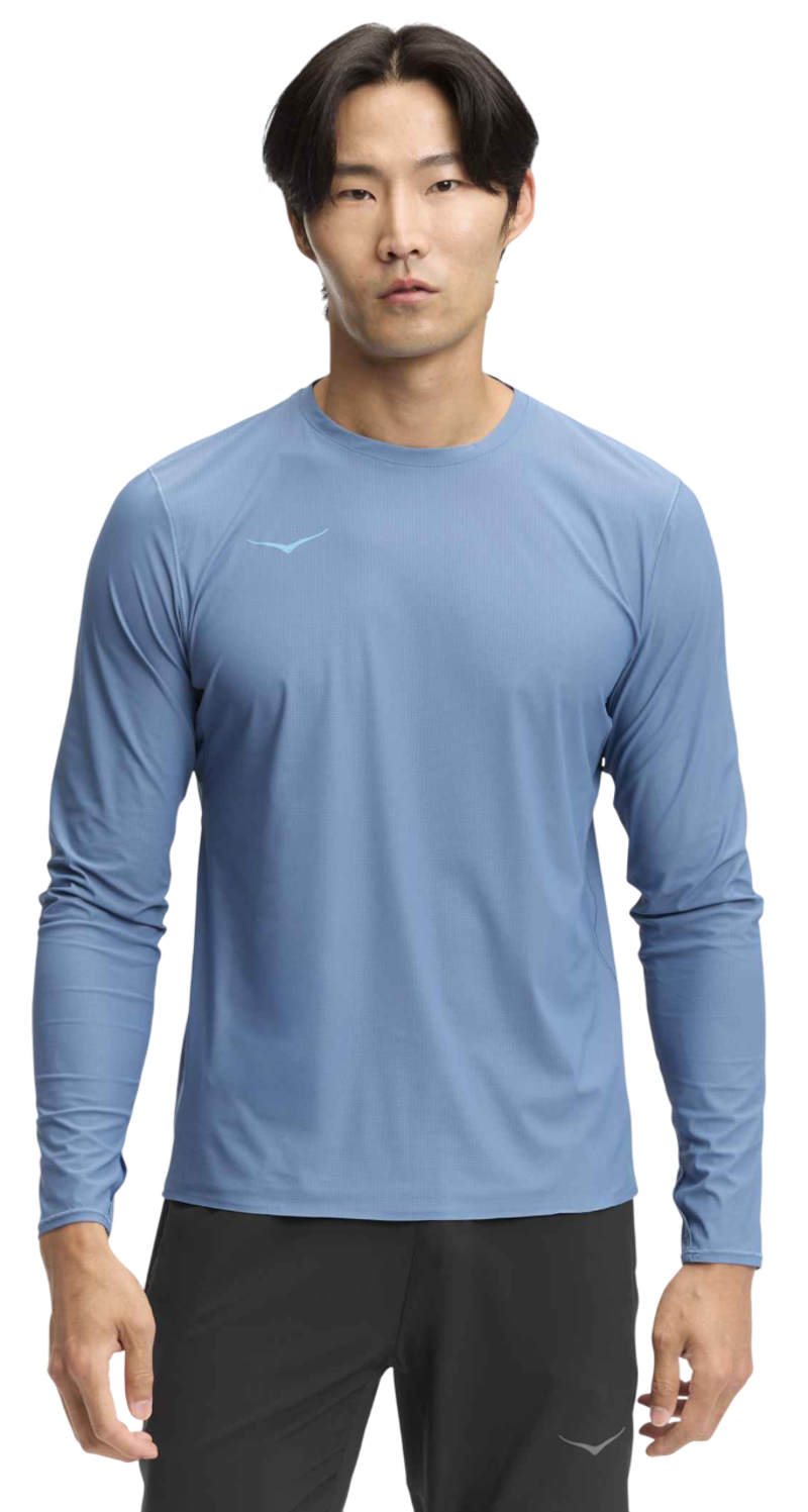 Hoka Men's Airolite 2.0 Long Sleeve Tee in Foggy Night