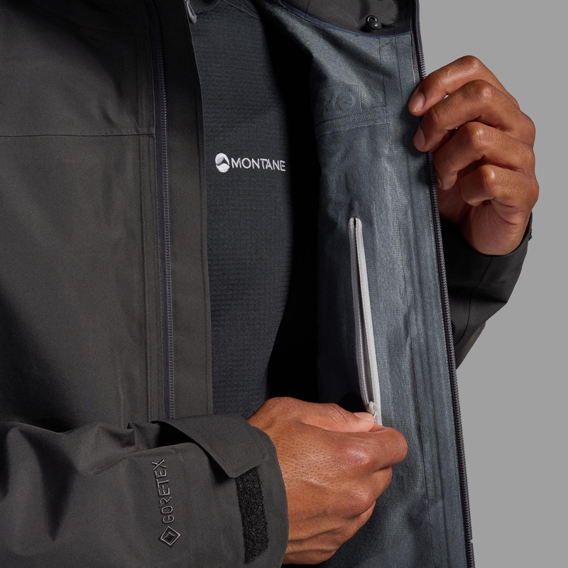 Montane Men's Spirit Long Jacket in Midnight Grey-7