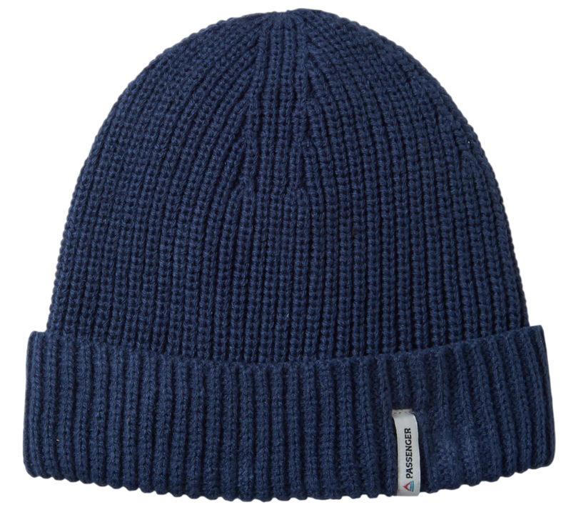 Passenger Compass Recycled Beanie in Rich Navy