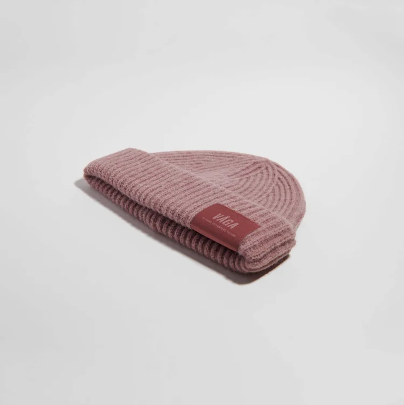 Vaga Midweight Beanie in Dusky Rose-2