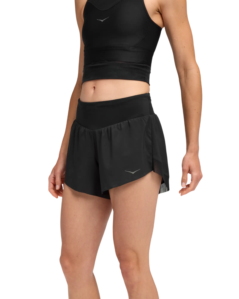 Hoka Women's Glide 4inch Shorts in Black