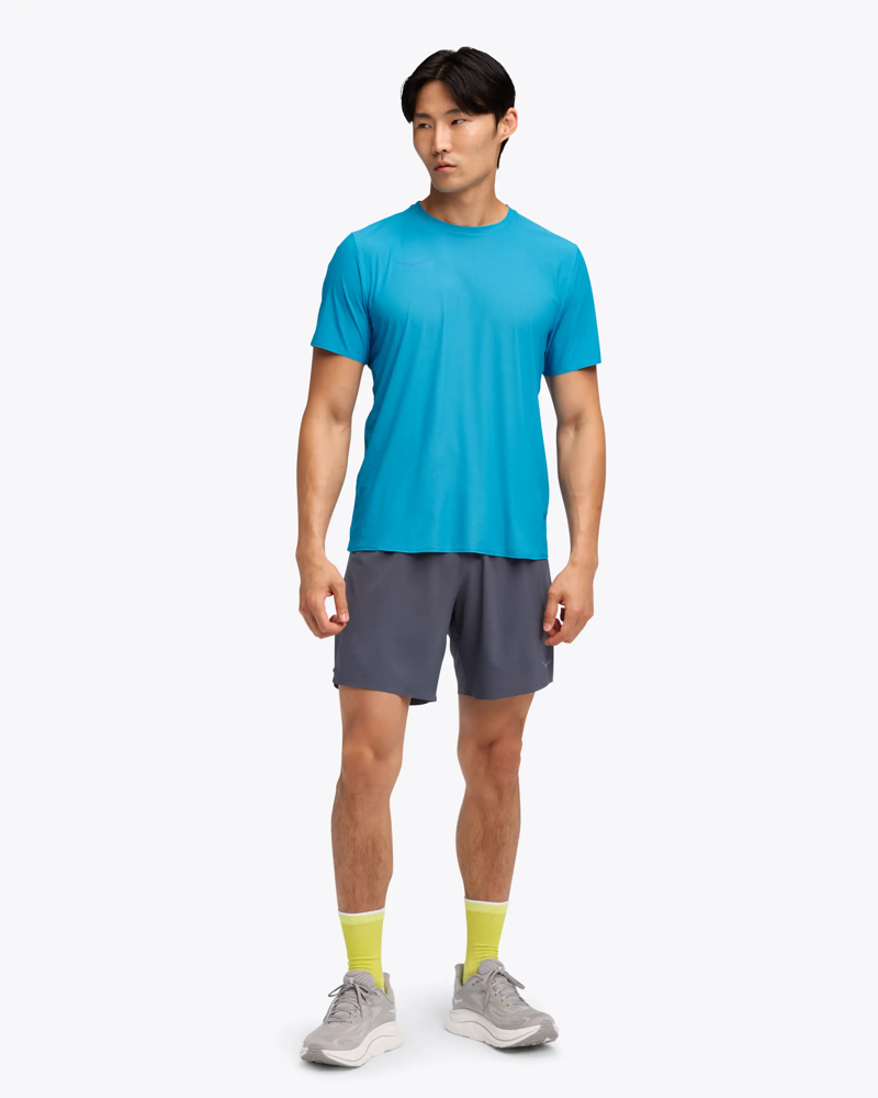 Hoka Men's Airolite 2.0 Tee in Hoka Blue-4