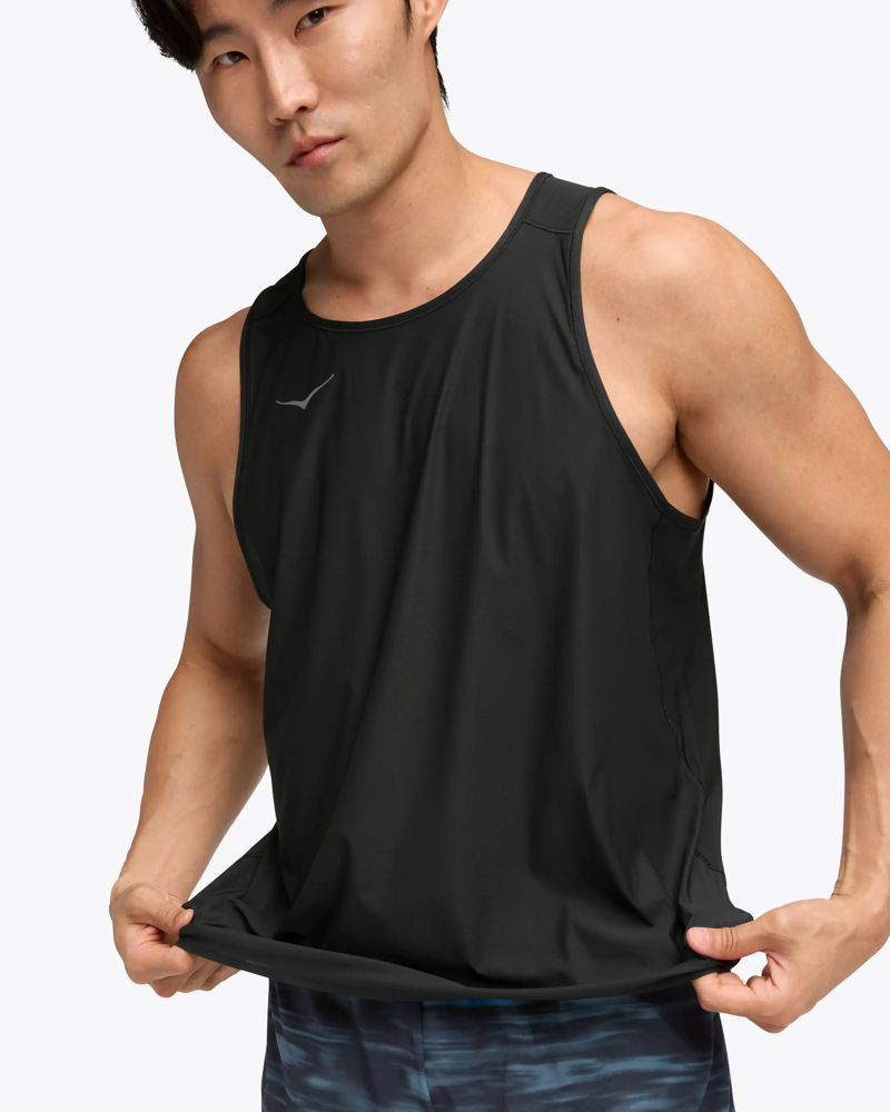Hoka Men's Airolite 2.0 Tank in Black-2