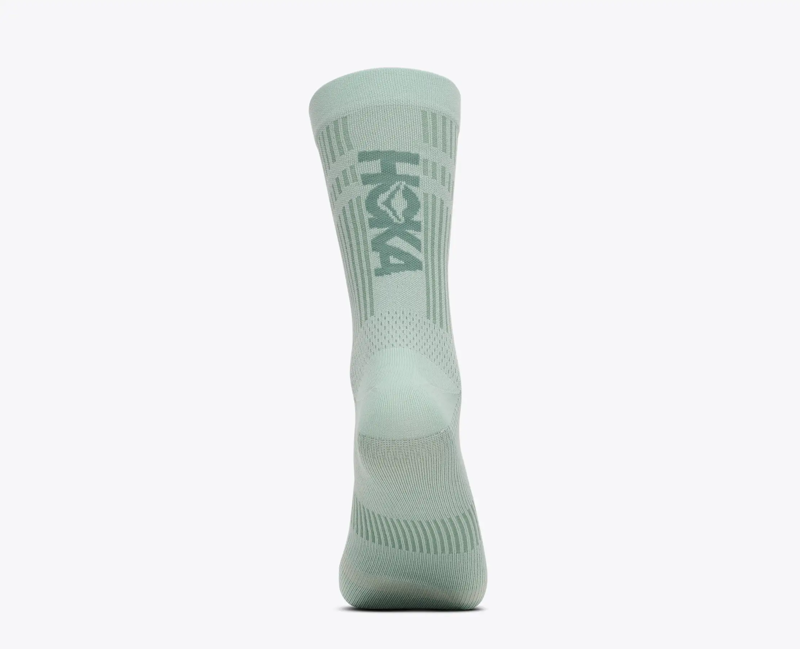 Hoka Men's Trail Run Crew Socks in Sage-2