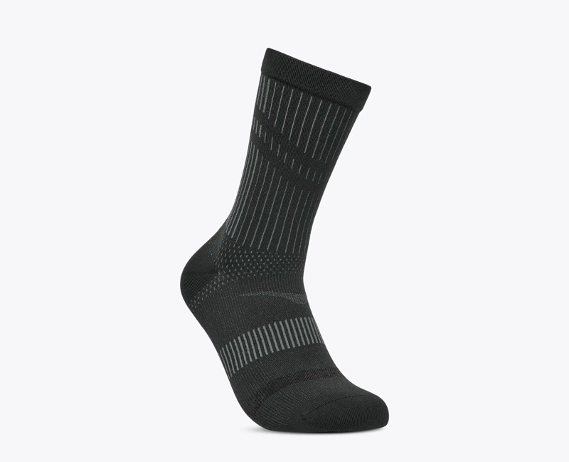 Hoka Men's Trail Run Crew Socks in Black-3