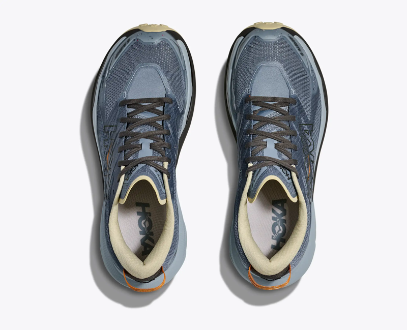 Hoka Men's Mafate 5 in Mineral Blue/Washed Blue-5
