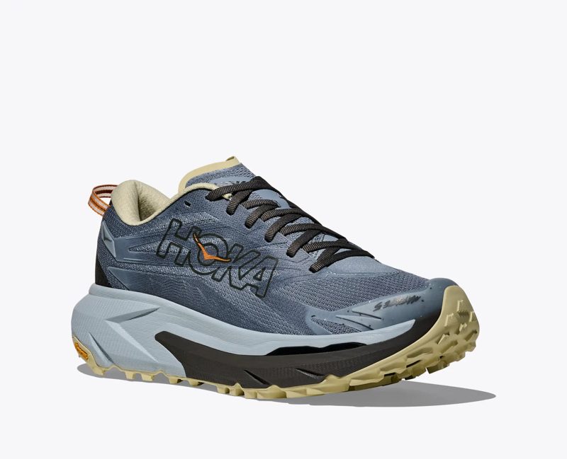 Hoka Men's Mafate 5 in Mineral Blue/Washed Blue-2