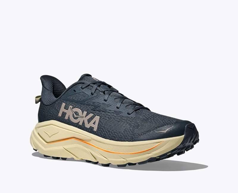Hoka Men's Challenger 8 in Faded Navy/Pampass Grass-2