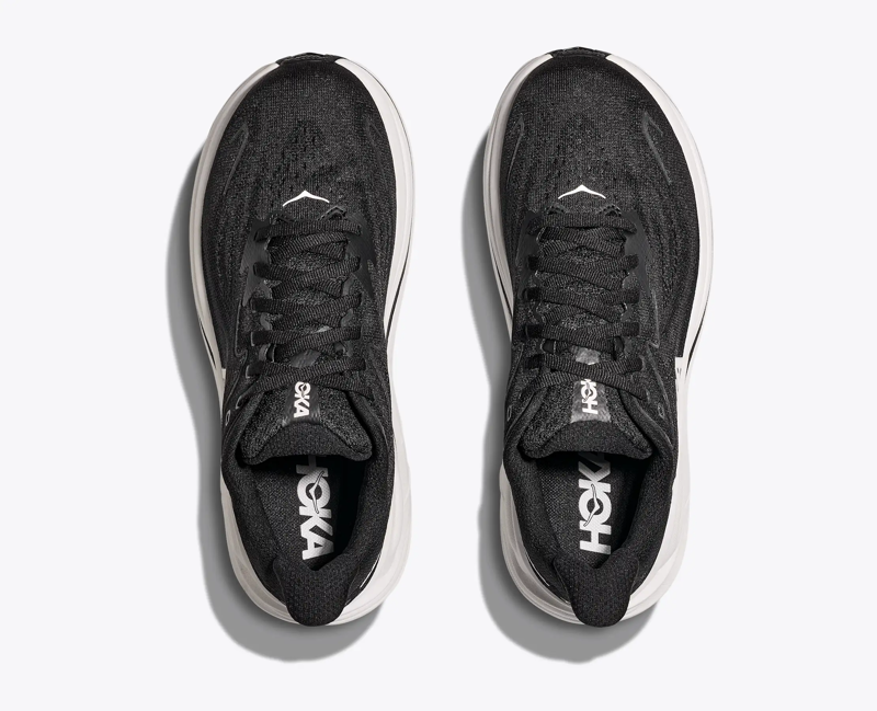 Hoka Men's Clifton 10 in Black/White-5