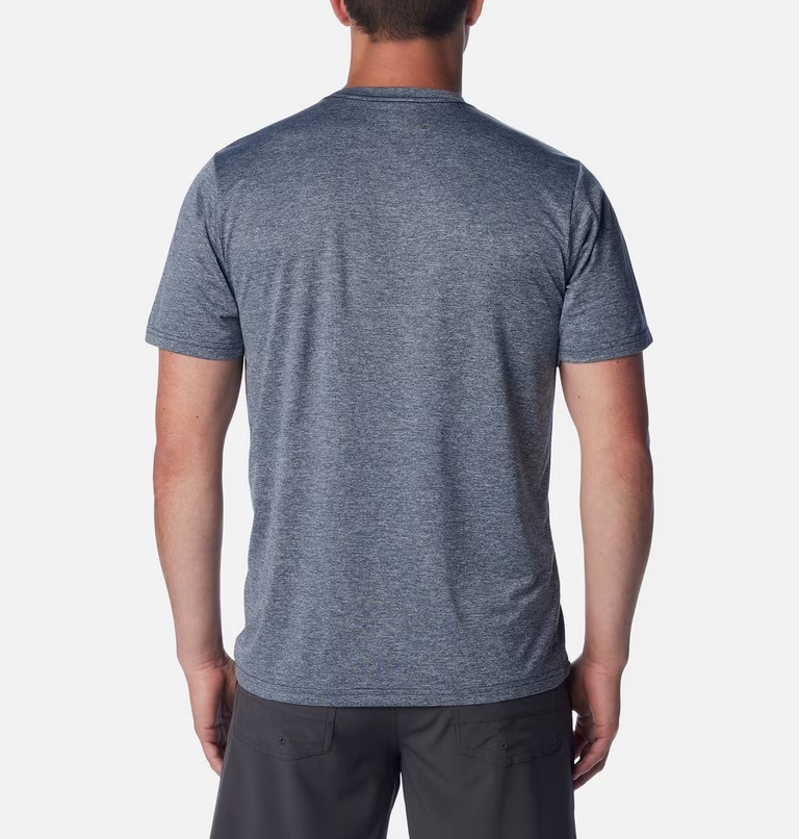Columbia Men's Columbia Hike Crew Tee in Collegiate Navy Heather-1