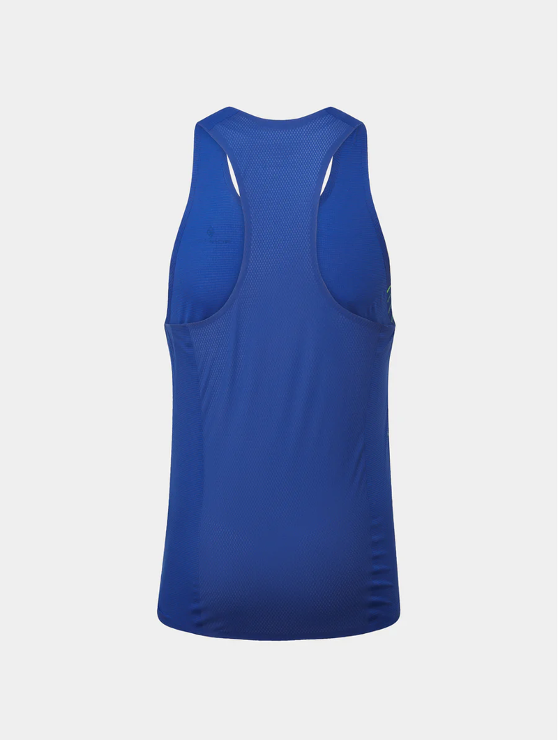 Ronhill Men's Tech Race Vest in Dark Cobalt/Fluo Green-1
