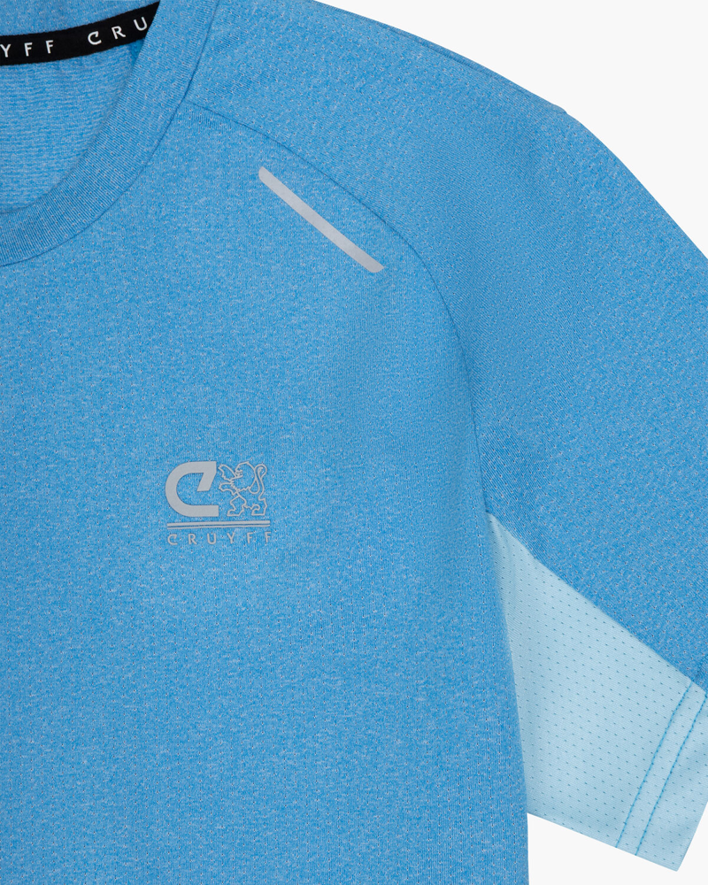 Cruyff Kid's Hydrogen Tee in Alaskan Blue-3