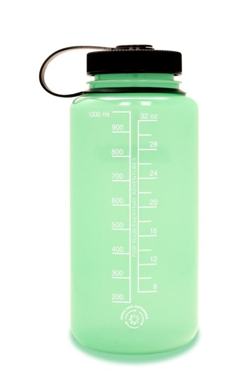 Nalgene Wide Mouth Tritan Sustain Bottle in Glow Green - 1L-2