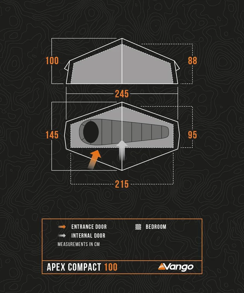 Vango Apex Compact 100 in Forest Green-1