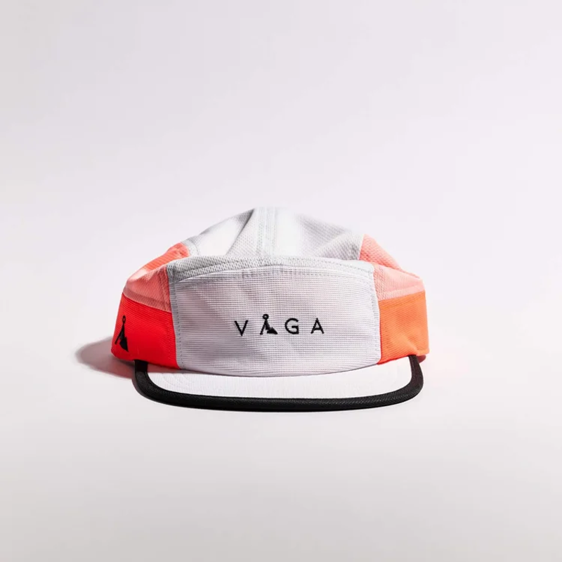 Vaga Club Cap in White/Coral/Neon Peach-1