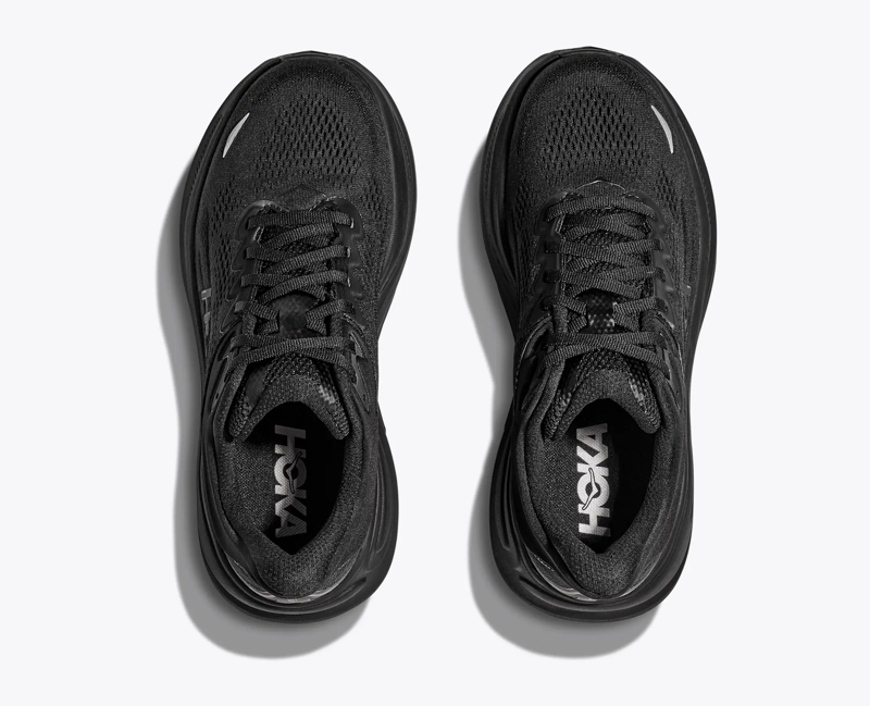 Hoka Men's Bondi 9 Wide in Black/Black-5