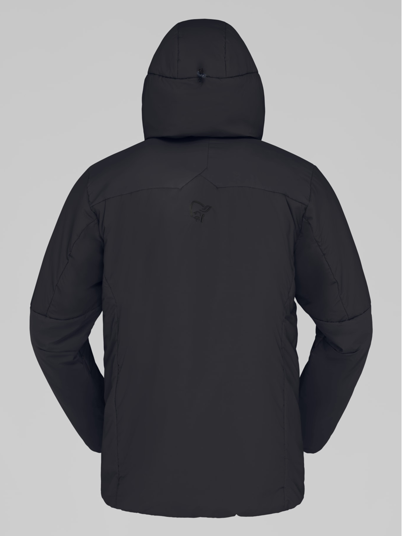 Norrona Men's Tamok Thermo80 Zip Hood in Caviar Black-2