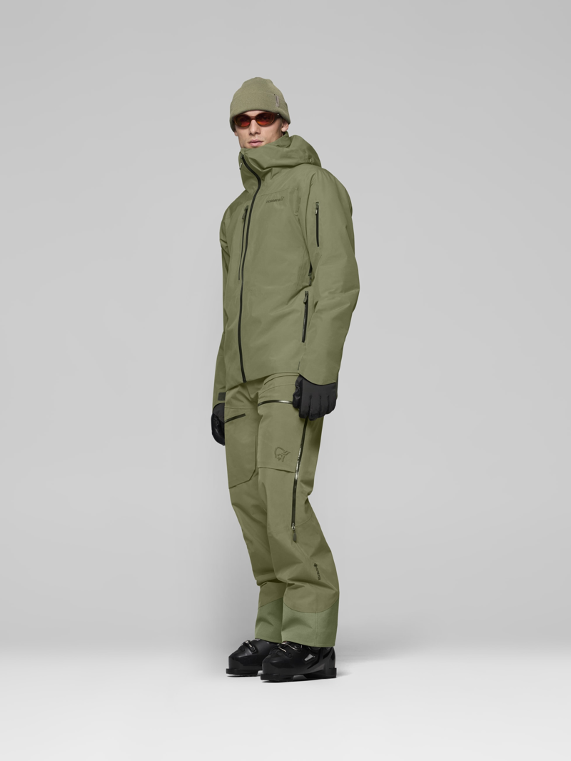 Norrona Men's Lofoten Gore-Tex Insulated Jacket in Deep Lichen Green-4