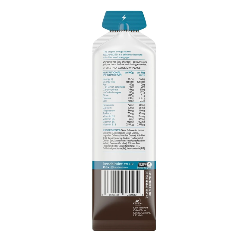 Kendal Mint NRG GEL Chocolate Mint Energy Gel 70g-1