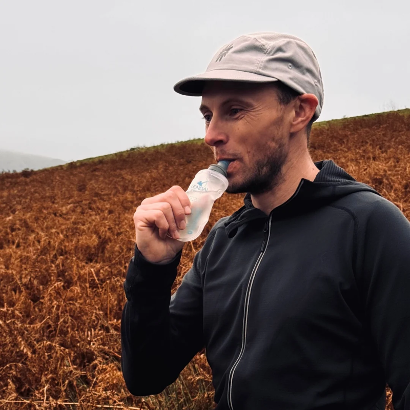 Kendal Mint Refillable and Reusable Energy Gel Soft Flask 150ml - Upgraded Bite Valve for KMC NRG GEL-3