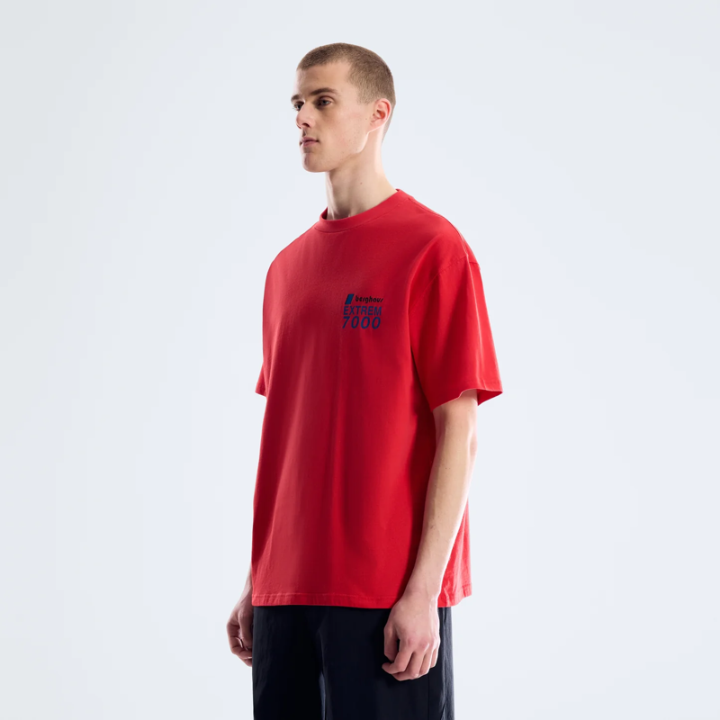 Berghaus Kara-Su Badge Tee in Red-2