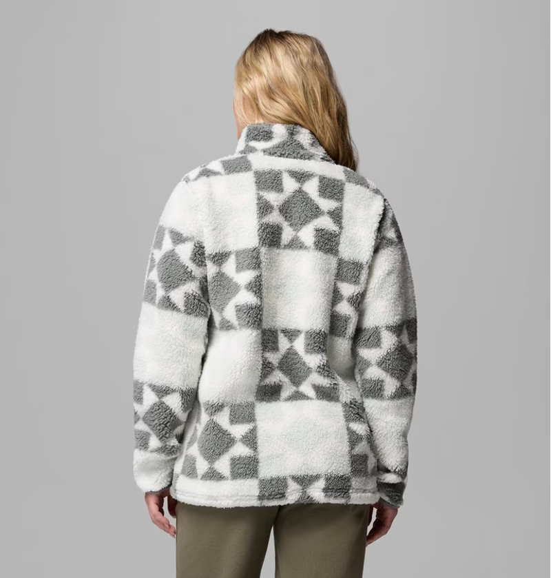 Columbia Women's West Bend Print Full Zip II in Tea Light/Cozy-2