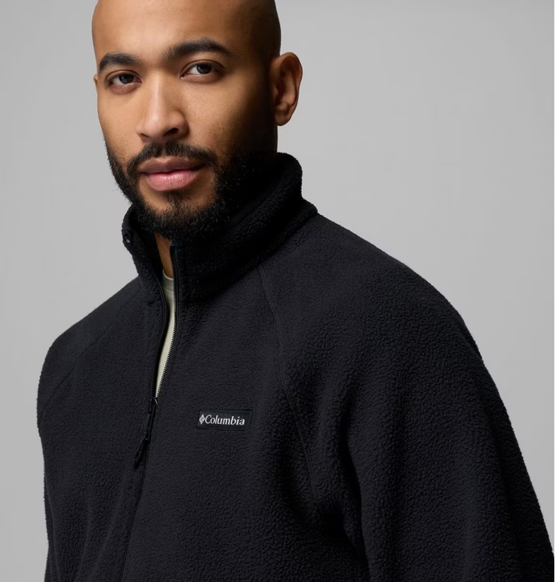 Columbia Men's Timber Crest MTR Fleece Full Zip in Black-2
