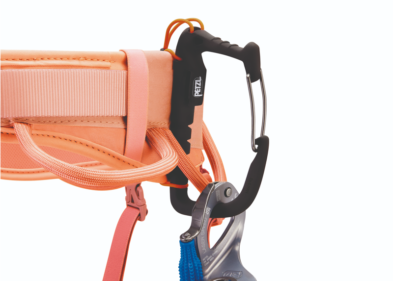 Petzl Corax LT Climbing Harness in Coral Sand-3