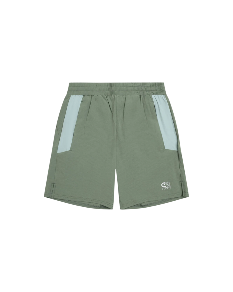 Cruyff Kid's Aquatic Shorts in Khaki/Sage