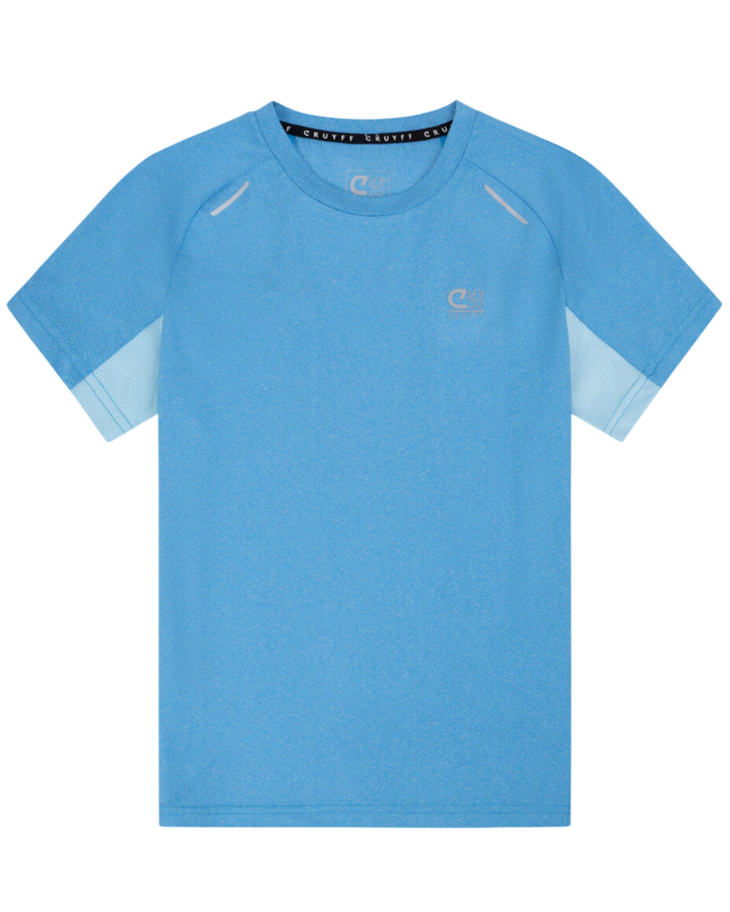 Cruyff Kid's Hydrogen Tee in Alaskan Blue