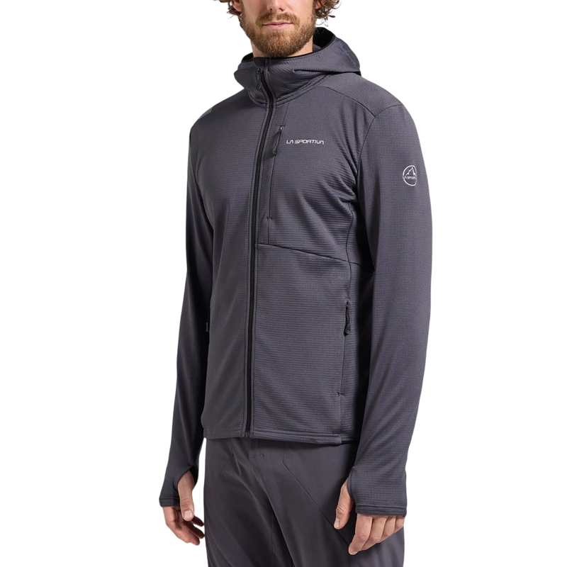 La Sportiva Men's Chill Thermal Hoody in Onyx/Chalk-2