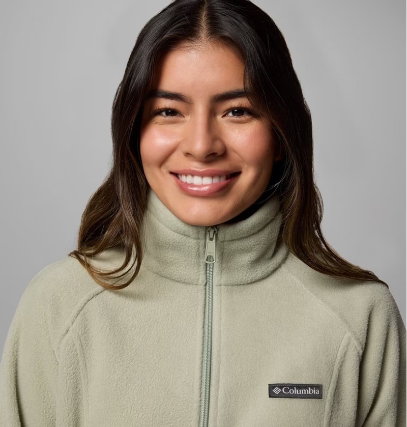 Columbia Women's Benton Springs Full Zip in Safari-4