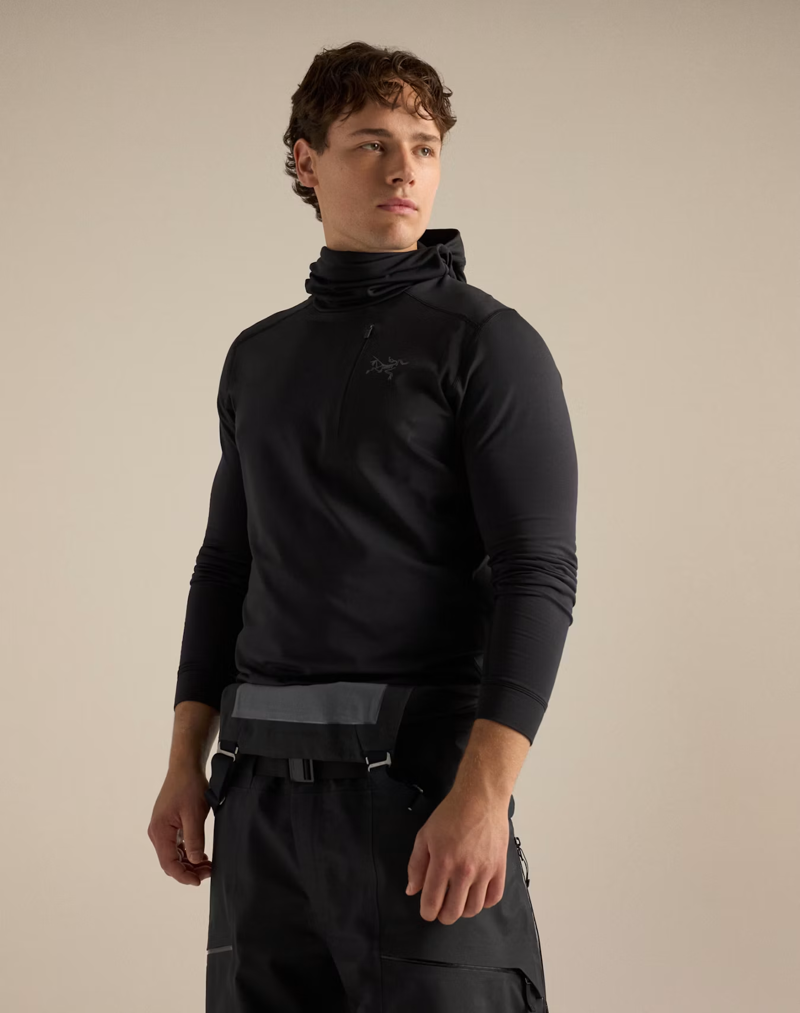 Arc'teryx Men's Rho LT Hoody in Black-2