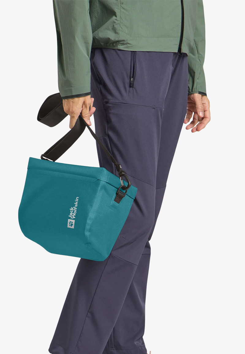 Jack Wolfskin Gravex Waterproof Bike Pannier 7 litres in Sea Green-6