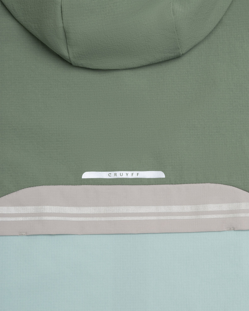 Cruyff Kid's Aquatic Tracktop in Khaki/Sage-3