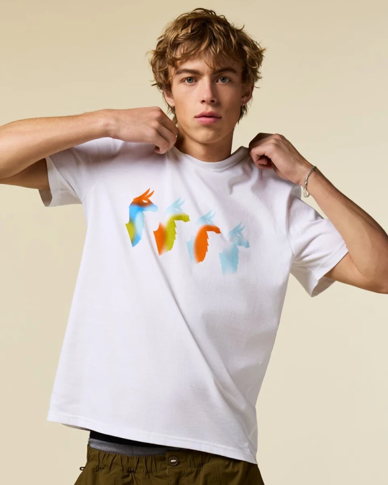 Cotopaxi Men's Cuatro Bitmap T-Shirt in White-1