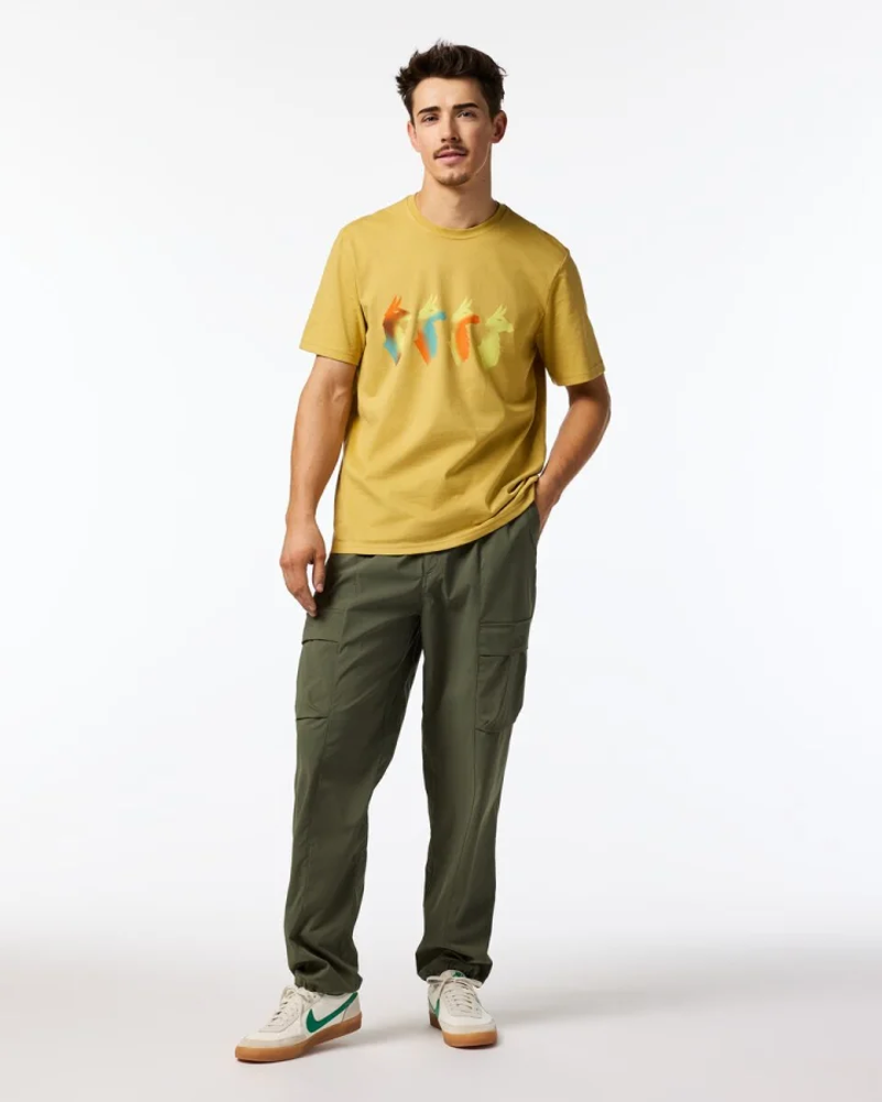 Cotopaxi Men's Cuatro Bitmap T-Shirt in Husk-5