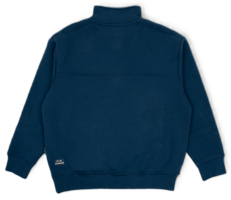 Bracken Quarter Zip Fleecein Navy-1