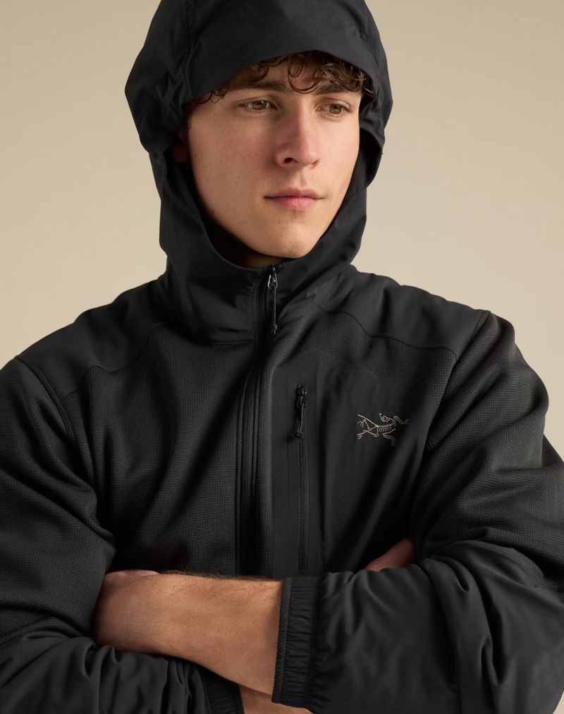 Arc'teryx Men's Konseal Pullover Hoody in Black-5