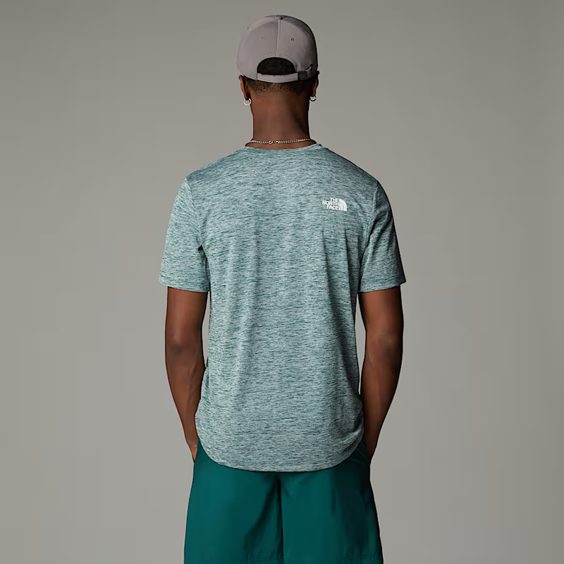 The North Face Men's 24/7 Rager Tee in Deep Nori/Light Heather-4