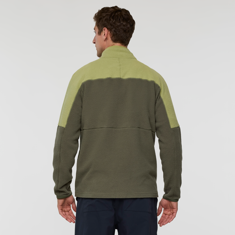 Cotopaxi Men's Abrazo Fleece Full-Zip Jacket in Seed and Fatigue-4