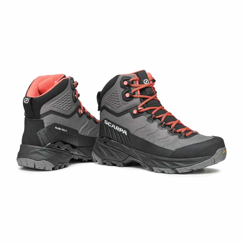 Scarpa Women's Rush TRK LT GTX in Grey/Coral-5