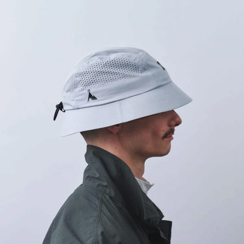 Vaga Feather Bucket Hat in Aluminium Grey-5