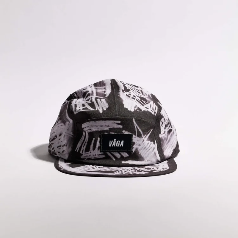 Vaga Scribble Cap in Black/White-1