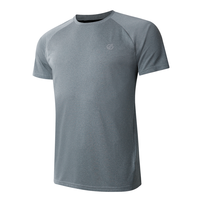 Dare2b Men's Accelerate Fitness Tee in Lead Grey-1